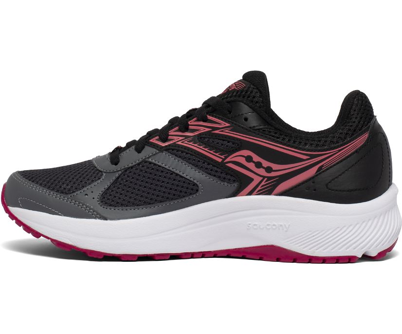 Women's Saucony Cohesion 14 Running Shoes Grey / Coral | Singapore 093GSOL